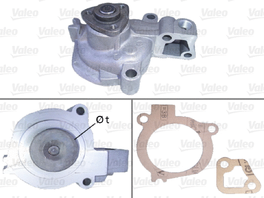 Water Pump, engine cooling (506165)