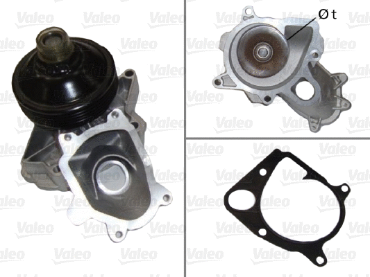 Water Pump, engine cooling (506663)