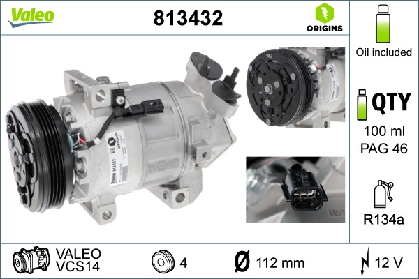 Compressor, air conditioning (813432)