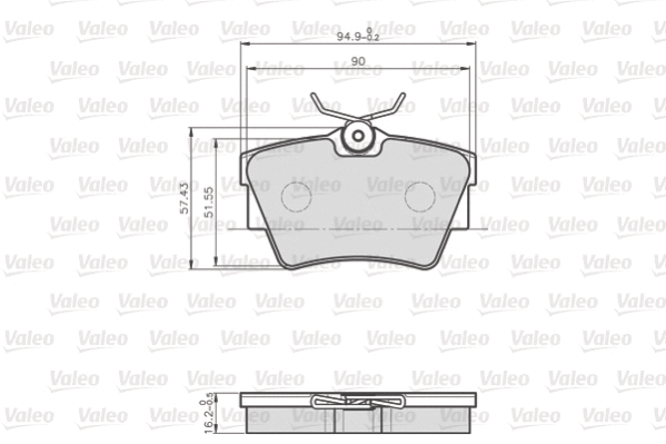 Brake Pad Set, disc brake (872748)