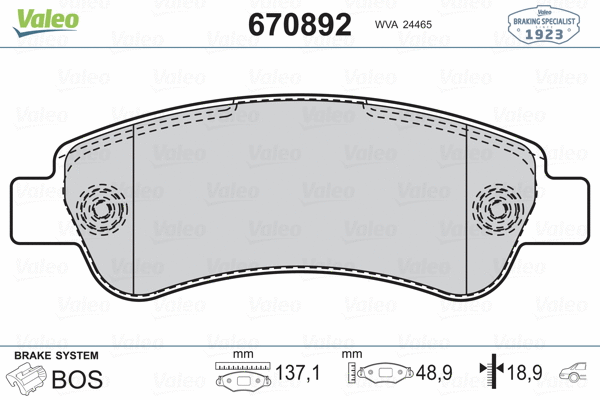 Brake Pad Set, disc brake