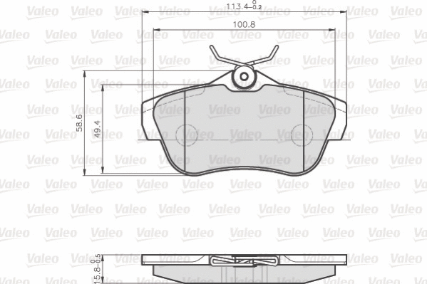 Brake Pad Set, disc brake (872578)