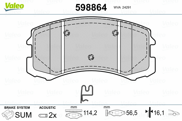Brake Pad Set, disc brake