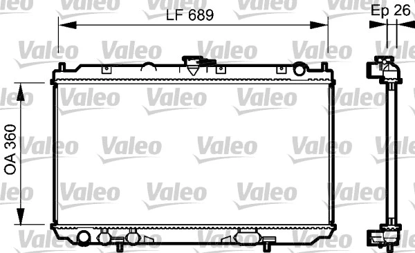 Radiator, engine cooling (734708)