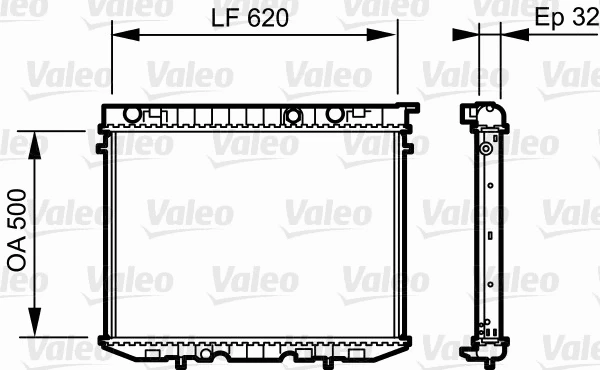 Radiator, engine cooling (735229)