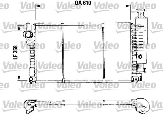 Radiator, engine cooling (730576)
