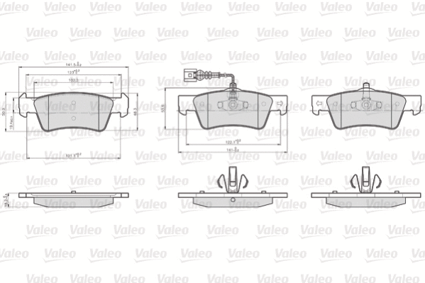 Brake Pad Set, disc brake (872367)