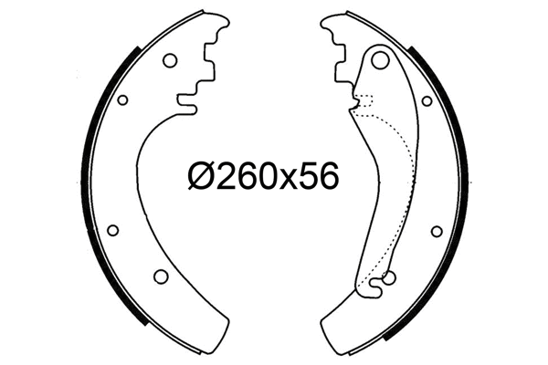 Brake Shoe Set (564282)