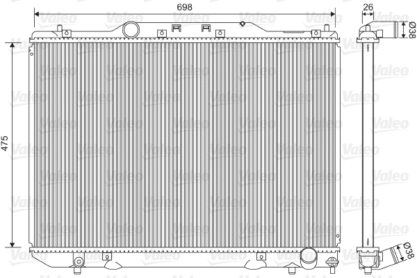 Radiator, engine cooling (734850)