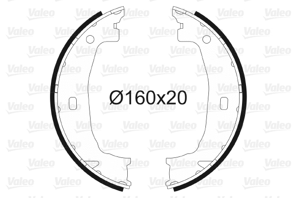 Brake Shoe Set, parking brake (562808)