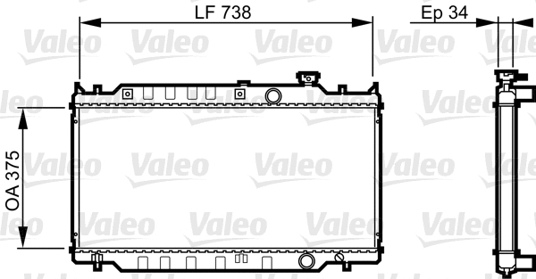 Radiator, engine cooling (731417)