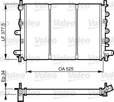 Radiator, engine cooling (730858)
