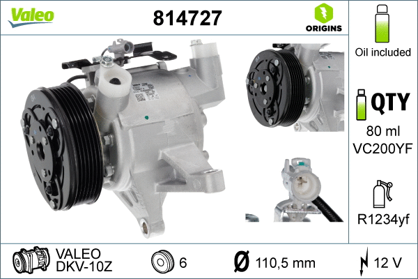 Compressor, air conditioning (814727)