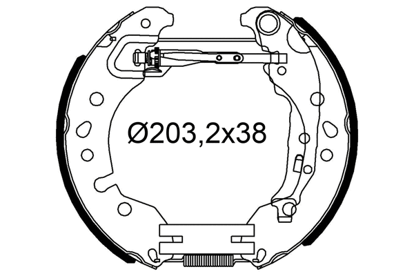 Brake Shoe Set (554946)