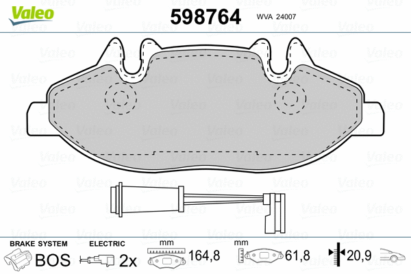Brake Pad Set, disc brake