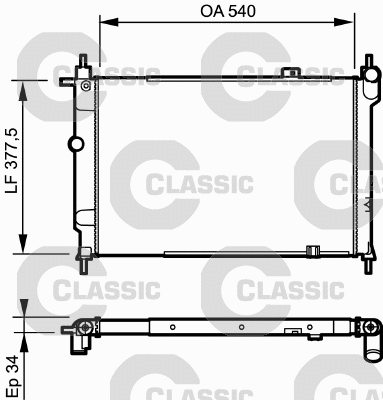Radiator, engine cooling (230993)