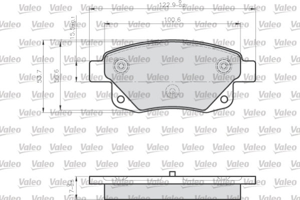 Brake Pad Set, disc brake (872486)