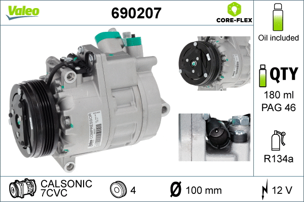 Compressor, air conditioning (690207)