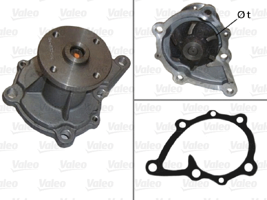 Water Pump, engine cooling (506091)
