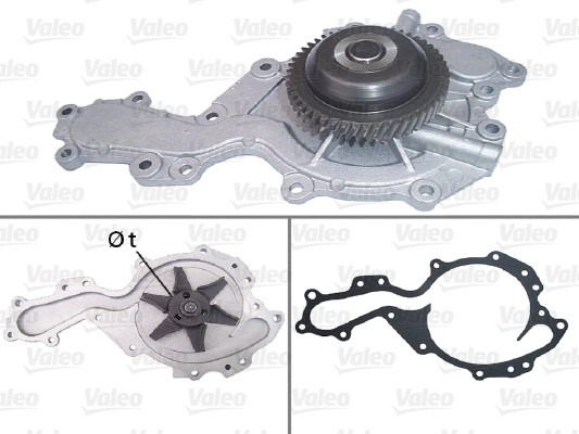 Water Pump, engine cooling (506728)