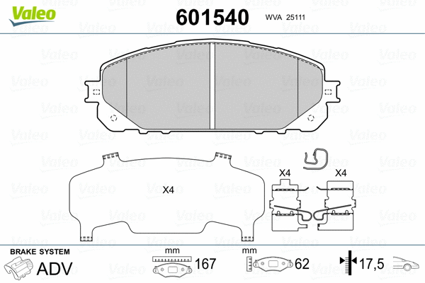 Brake Pad Set, disc brake