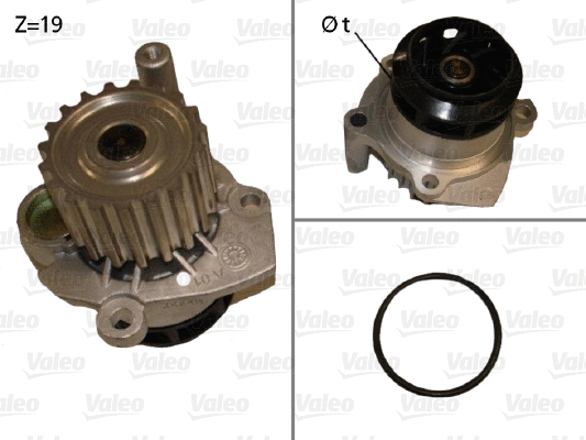 Water Pump, engine cooling (506700)