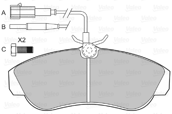 Brake Pad Set, disc brake (598800)