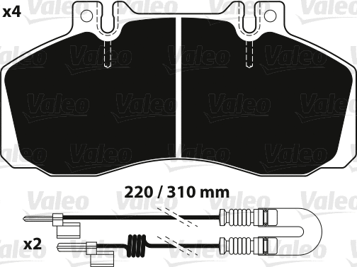 Brake Pad Set, disc brake (882239)