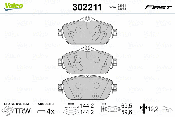 Brake Pad Set, disc brake