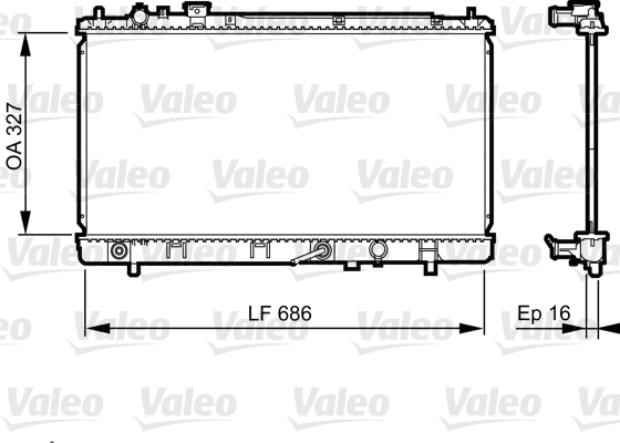 Radiator, engine cooling (735240)
