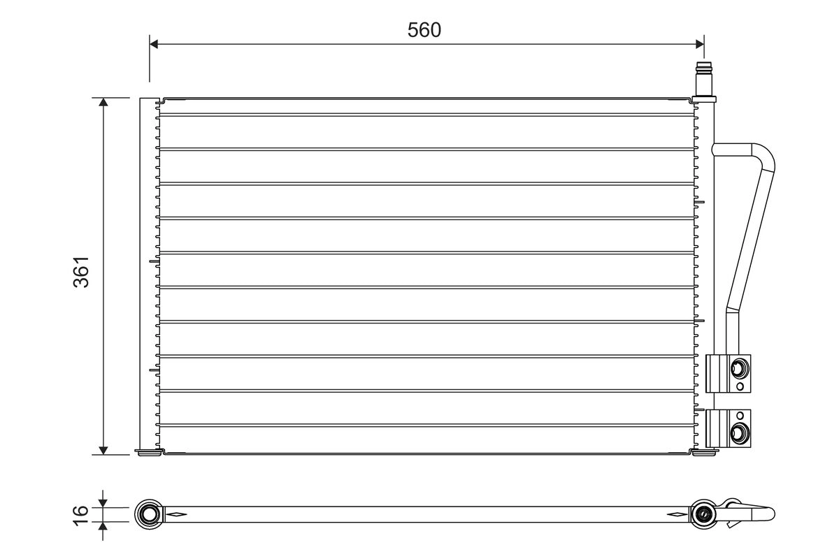 Condenser, air conditioning (814083)