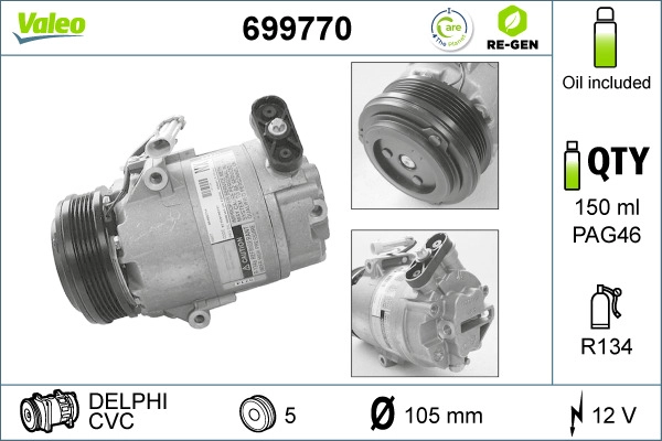 Compressor, air conditioning (699770)