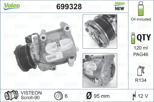 Compressor, air conditioning (699328)