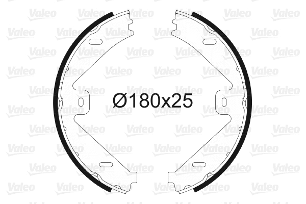 Brake Shoe Set, parking brake (564182)
