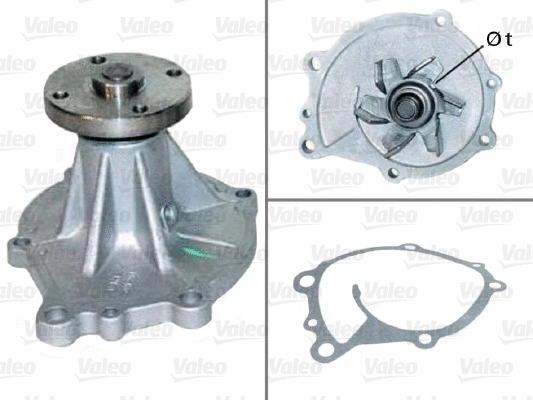 Water Pump, engine cooling (506377)