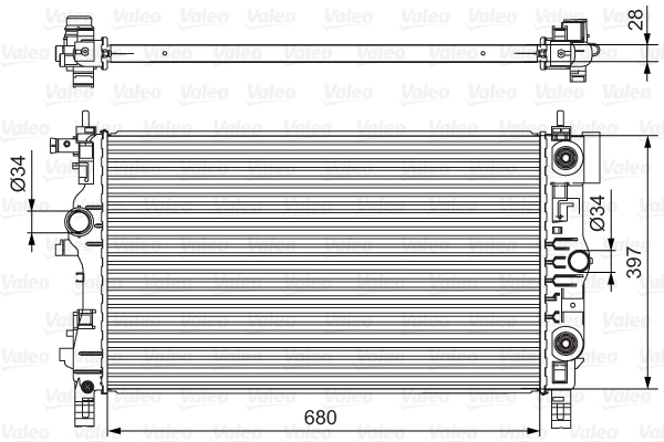 Radiator, engine cooling (701541)
