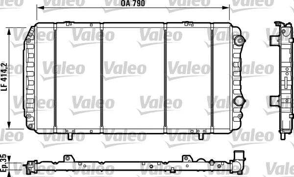 Radiator, engine cooling (730998)