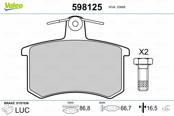 Brake Pad Set, disc brake