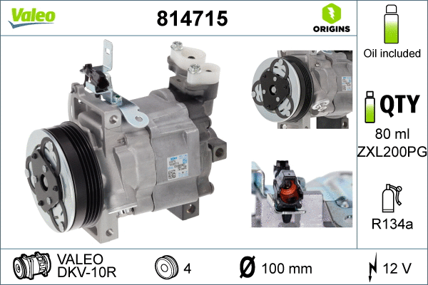 Compressor, air conditioning (814715)