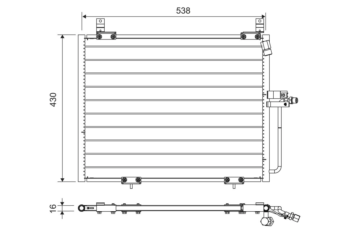 Condenser, air conditioning (822740)