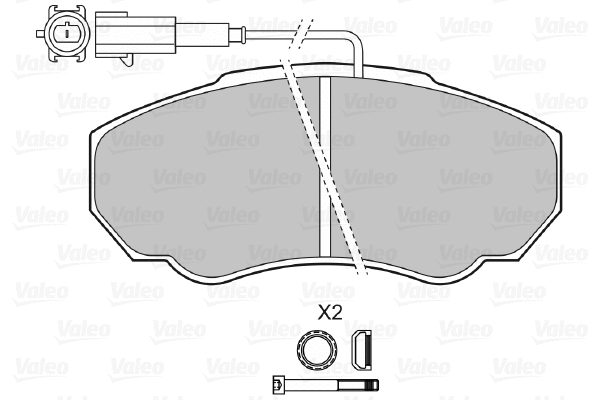 Brake Pad Set, disc brake (598568)