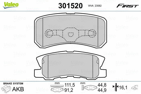 Brake Pad Set, disc brake