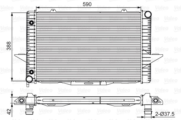 Radiator, engine cooling (701532)