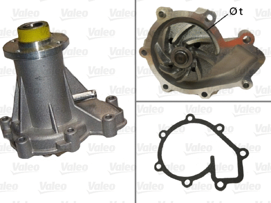 Water Pump, engine cooling (506307)