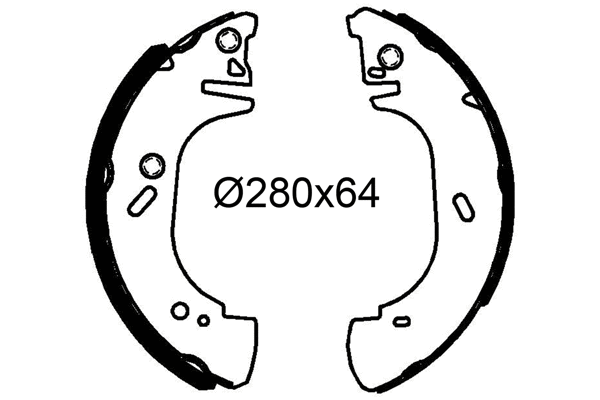 Brake Shoe Set (564294)