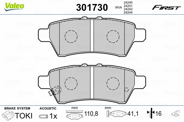 Brake Pad Set, disc brake