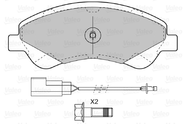 Brake Pad Set, disc brake (598818)