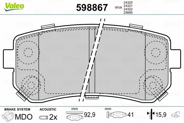 Brake Pad Set, disc brake