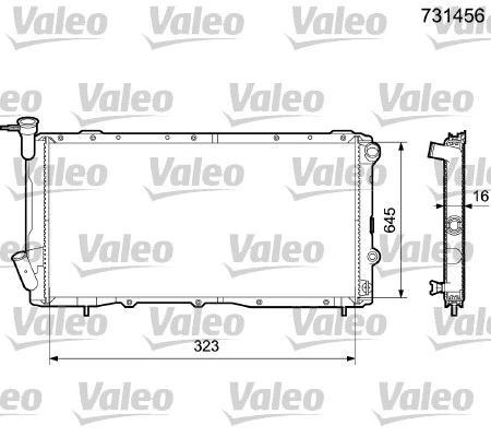 Radiator, engine cooling (731456)