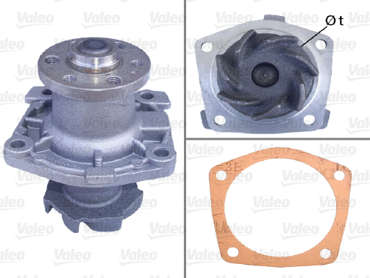 Water Pump, engine cooling (506508)